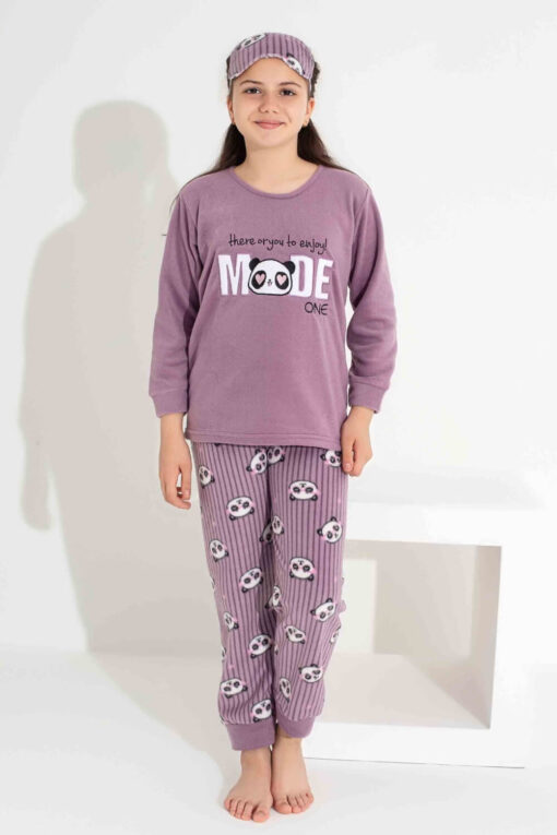 Παιδική Πιτζάμα Fleece W2715 - ΜΩΒ ΑΝΟΙΧΤΟ, 11 Ετών - Image 3