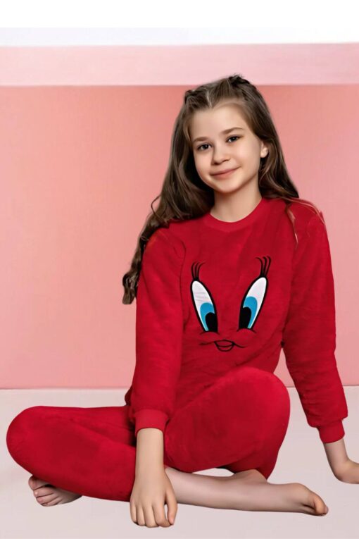 Παιδική Πιτζάμα Fleece W9031 - ΚΟΚΚΙΝΟ, 14 Ετών - Image 2