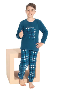 Παιδική Πιτζάμα Για Αγόρι Fleece D3701 - ΠΕΤΡΟΛ, 7 Ετών