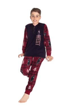 Παιδική Πιτζάμα Για Αγόρι Fleece R3737 - ΜΑΥΡΟ, 7 Ετών