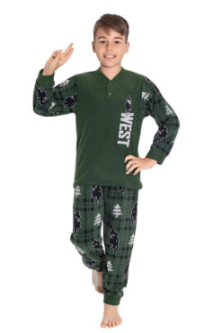 Παιδική Πιτζάμα Για Αγόρι Fleece W3738 - ΚΥΠΑΡΙΣΣΙ, 11 Ετών