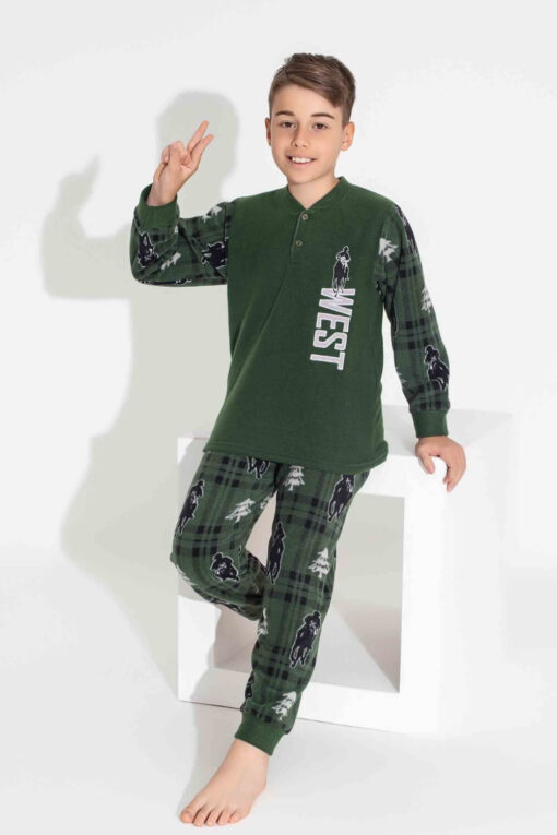 Παιδική Πιτζάμα Για Αγόρι Fleece W3738 - ΚΥΠΑΡΙΣΣΙ, 12 Ετών - Image 2