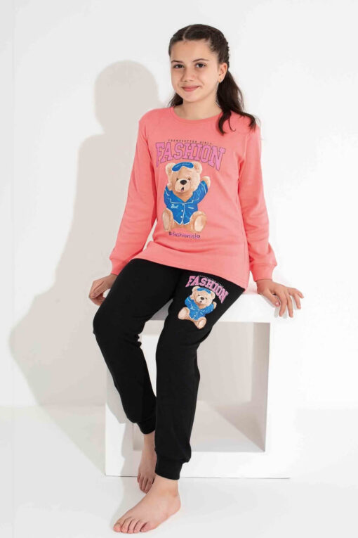 Παιδική Πιτζάμα Για Κορίτσι Fashion Q8300 - ΚΟΡΑΛΙ, 3 Ετών - Image 2