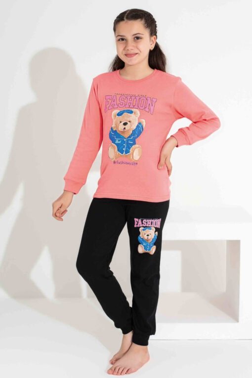 Παιδική Πιτζάμα Για Κορίτσι Fashion Q8300 - ΚΟΡΑΛΙ, 3 Ετών - Image 3