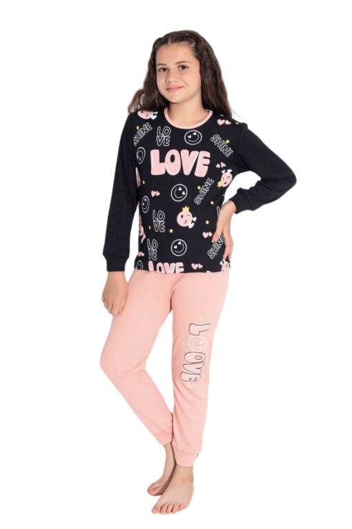 paidiki-pitzama-gia-koritsi-love-u8313-3