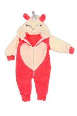 Παιδική Πιτζάμα Ολόσωμη Fleece Unicor W5141 - ΚΟΡΑΛΙ, 2 Ετών