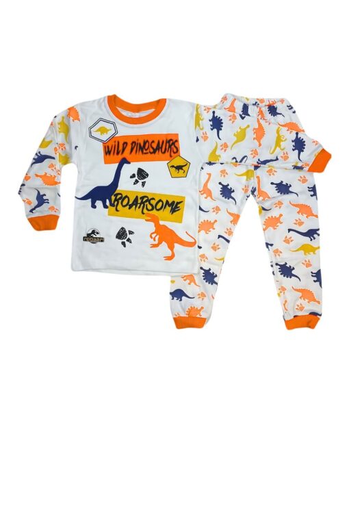 Παιδική Πιτζάμα Wild Dinosaurs Για Αγόρι R3175 - ΠΟΡΤΟΚΑΛΙ, 4 Ετών - Image 5