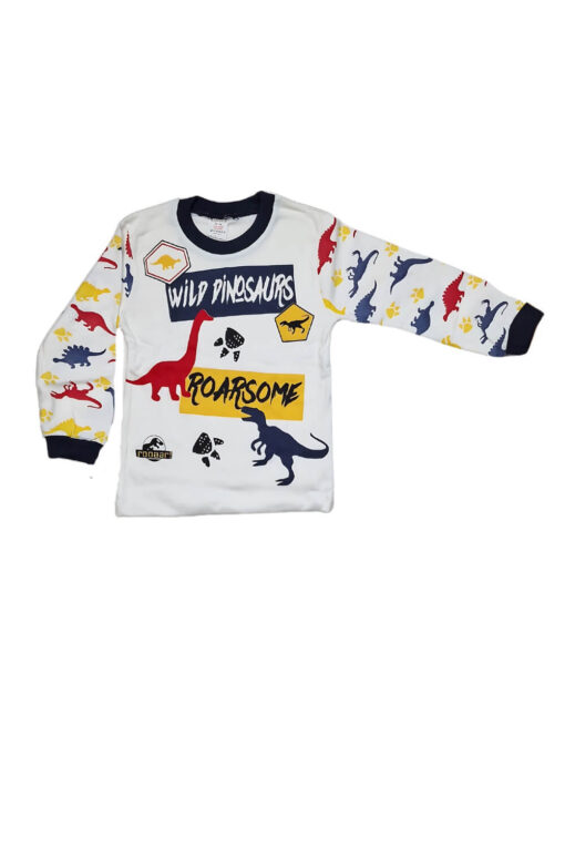 Παιδική Πιτζάμα Wild Dinosaurs Για Αγόρι W3175 - ΜΠΛΕ, 4 Ετών - Image 3