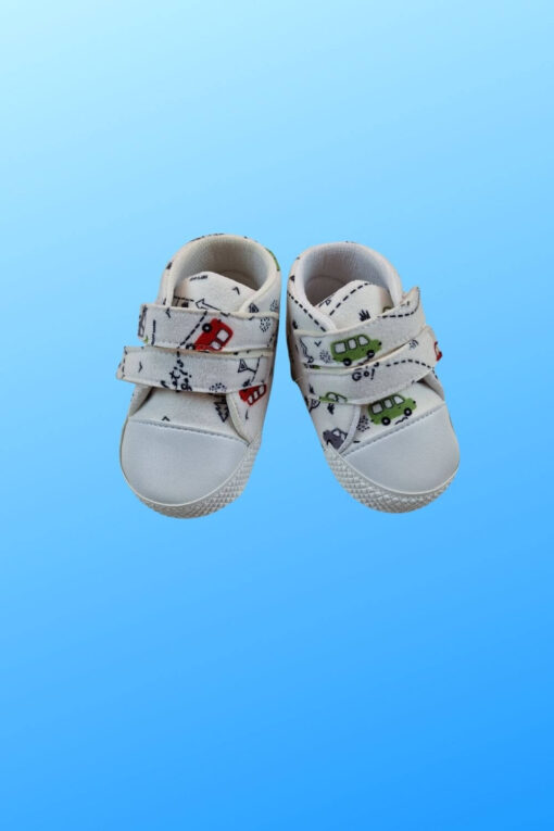 Παπούτσια Αγκαλιάς Υφασμάτινα Με Velcro G4010 - ΕΚΡΟΥ, 18 - Image 4