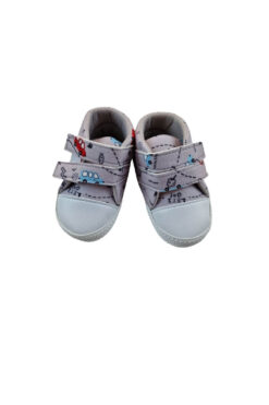 Παπούτσια Αγκαλιάς Υφασμάτινα Με Velcro W4010 - ΓΚΡΙ, 19