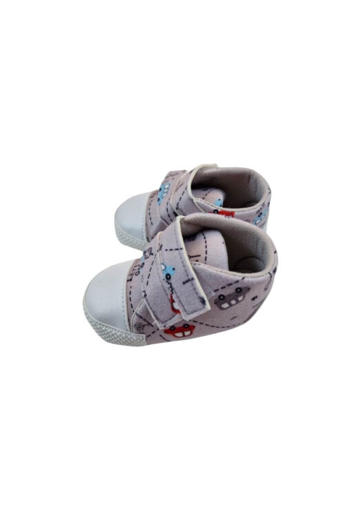 Παπούτσια Αγκαλιάς Υφασμάτινα Με Velcro W4010 - ΓΚΡΙ, 18 - Image 2