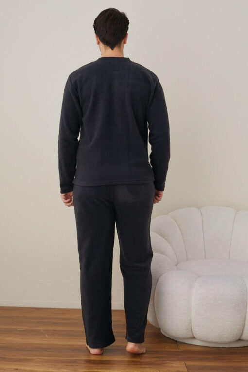 Πιτζάμα Ανδρική Fleece R4023 - ΑΝΘΡΑΚΙ, M - Image 5
