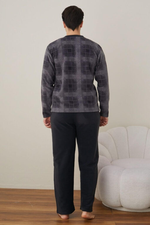 Πιτζάμα Ανδρική Fleece R4024 - ΑΝΘΡΑΚΙ, M - Image 5