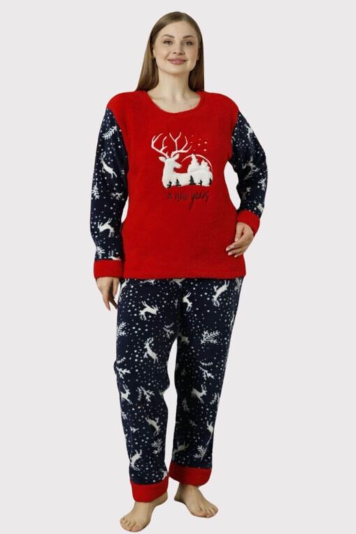 pitzama-gynaikeia-fleece-fawn-d15937-48