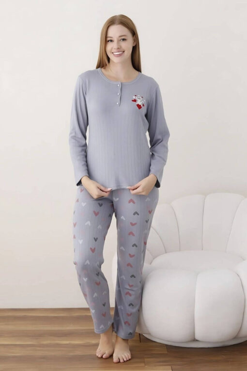 Πιτζάμα Γυναικεία Homewear 5020 - ΓΚΡΙ, XXL - Image 6