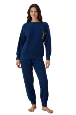 Πιτζάμα Γυναικεία Homewear Happy Hour W01013 - ΜΠΛΕ, S-M