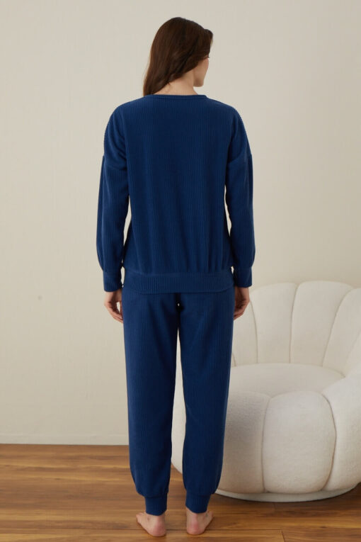 Πιτζάμα Γυναικεία Homewear Happy Hour W01013 - ΜΠΛΕ, S-M - Image 5