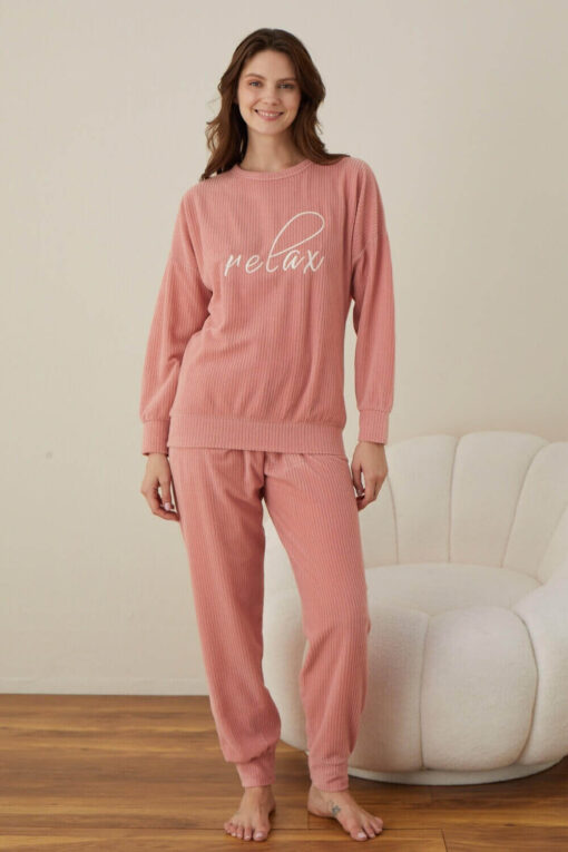 Πιτζάμα Γυναικεία Homewear Relax W01015 - ΣΟΜΟΝ, S-M - Image 2