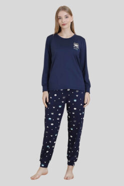 Πιτζάμα Γυναικεία Homewear Sendy 8007 - ΜΠΛΕ, S-M