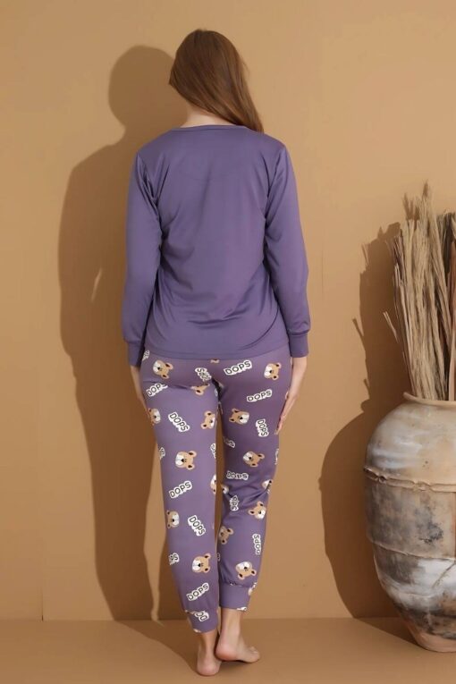 Πιτζάμα Γυναικεία Homewear Sendy 8013 - ΜΩΒ, S-M - Image 5