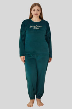 Πιτζάμα Γυναικεία Homewear Βελουτέ 3126 - ΚΥΠΑΡΙΣΣΙ, 4XL