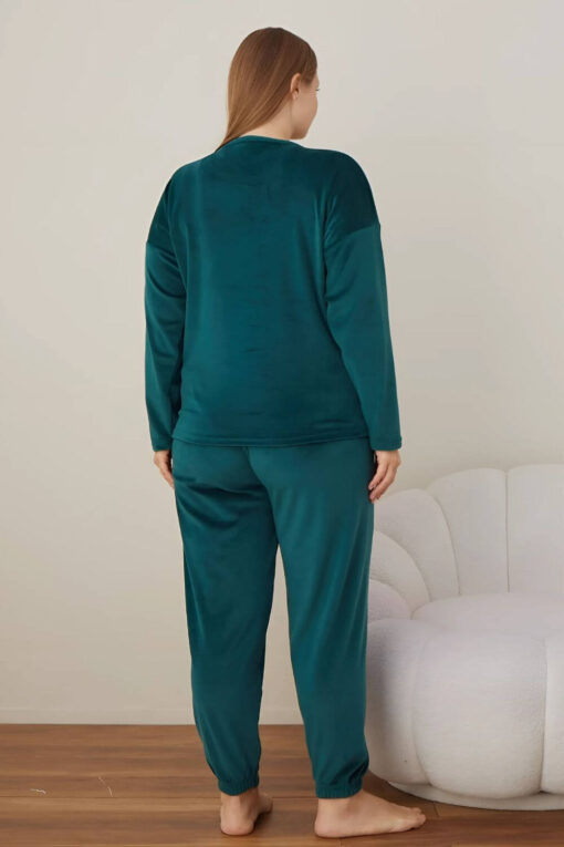 Πιτζάμα Γυναικεία Homewear Βελουτέ 3126 - ΚΥΠΑΡΙΣΣΙ, 4XL - Image 5