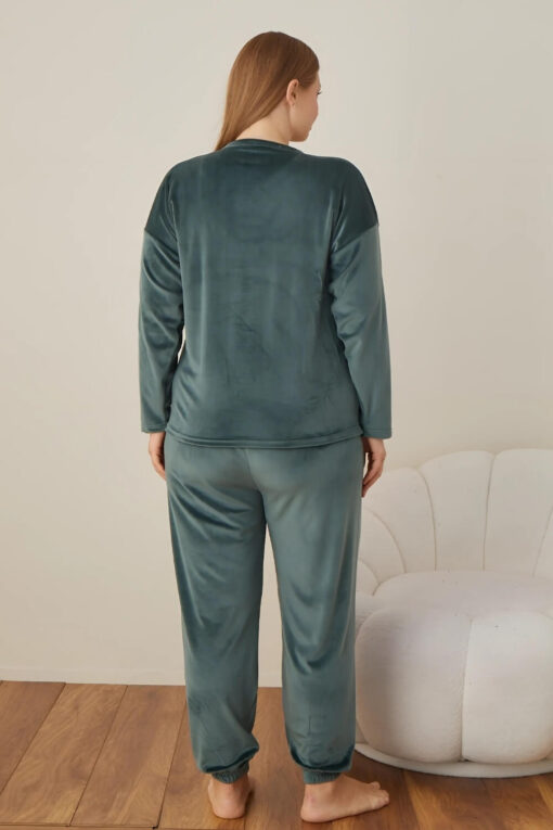 Πιτζάμα Γυναικεία Homewear Βελουτέ 5101 - ΚΥΠΑΡΙΣΣΙ, XL - Image 5