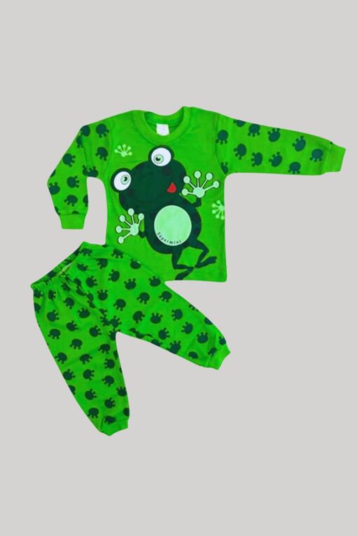 Πιτζάμα Παιδική Frog Unisex 1410 - ΠΡΑΣΙΝΟ, 9-12 Μηνών - Image 2