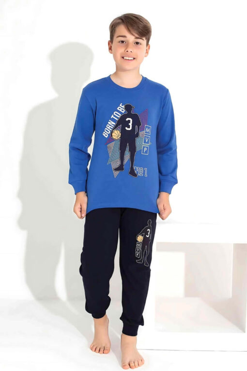Πιτζάμα Παιδική Για Αγόρι Homewear Born W7313 - ΡΟΥΑ, 12 Ετών - Image 3