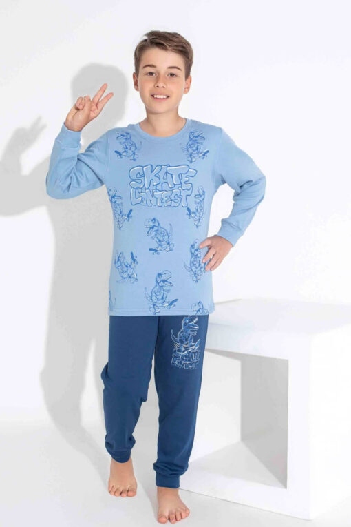 Πιτζάμα Παιδική Για Αγόρι Homewear J3741 - ΓΑΛΑΖΙΟ, 5 Ετών - Image 3