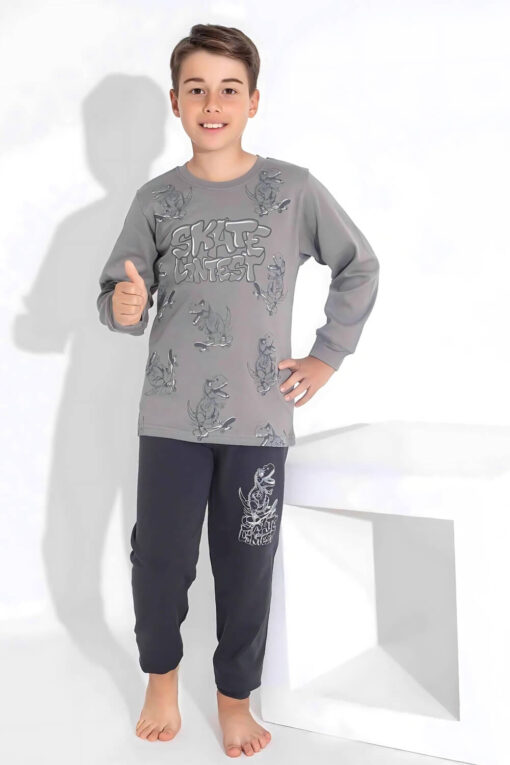 Πιτζάμα Παιδική Για Αγόρι Homewear V3741 - ΑΝΘΡΑΚΙ, 5 Ετών - Image 3