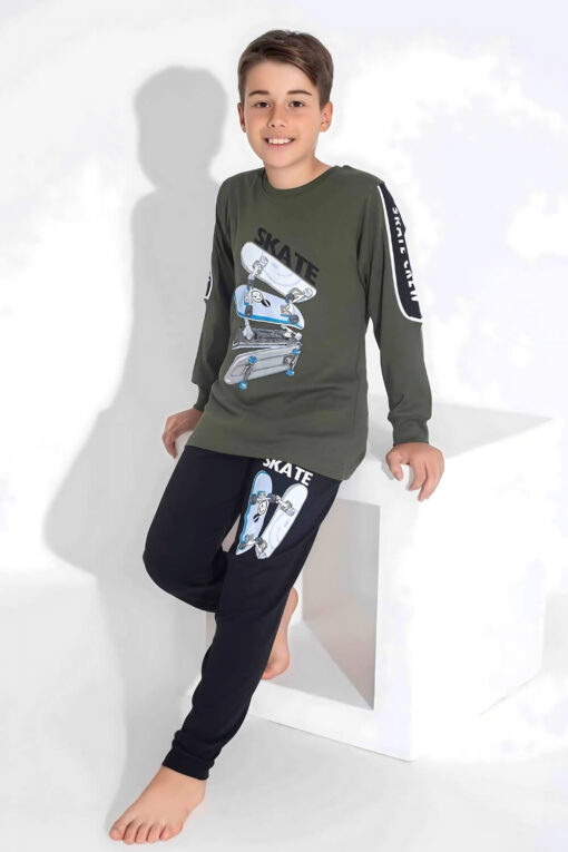 Πιτζάμα Παιδική Για Αγόρι Homewear Skate R3745 - ΛΑΔΙ, 5 Ετών - Image 2