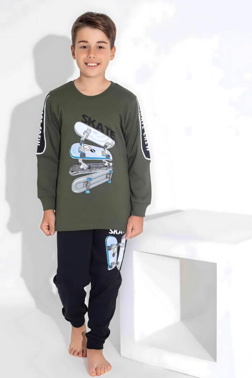 Πιτζάμα Παιδική Για Αγόρι Homewear Skate S3746 - ΛΑΔΙ, 10 Ετών - Image 3