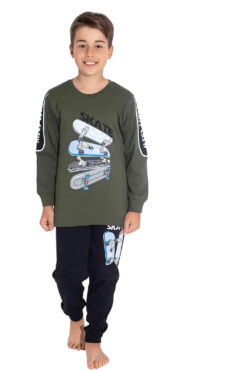 Πιτζάμα Παιδική Για Αγόρι Homewear Skate S3746 - ΛΑΔΙ, 10 Ετών