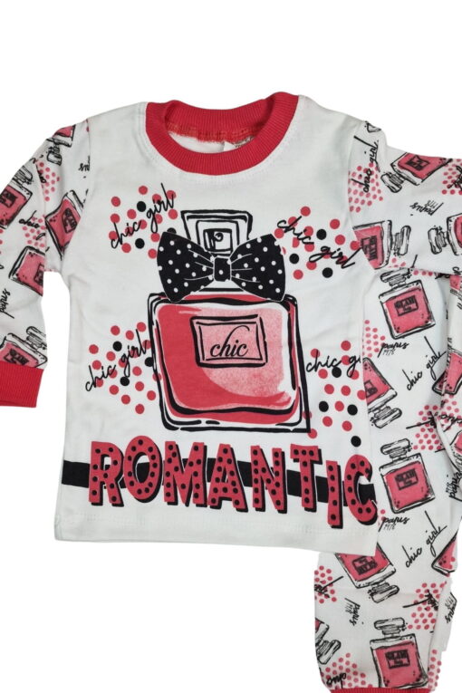 Πιτζάμα Παιδική Romantic D1825 - ΚΟΡΑΛΙ, 9-12 Μηνών - Image 2