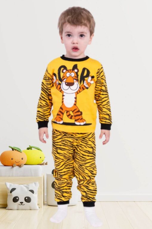 Πιτζάμα Παιδική Tiger Unisex 1480 - ΚΙΤΡΙΝΟ, 1 Ετών - Image 6