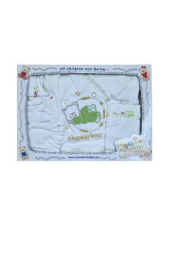 Σετ Δώρου για Νεογέννητο Sleeping Bear 5 τμχ J0010 - ΛΑΧΑΝΙ, 0-3 Μηνών