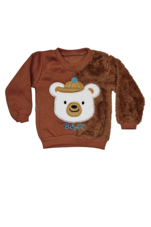 Σετ Παιδική Φόρμα Cute Teddy Bear R2702 - ΚΑΦΕ, 1 Ετών - Image 2