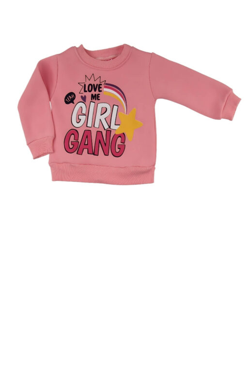 Σετ Παιδική Φόρμα Girl Gang R3512 - ΡΟΖ, 1 Ετών - Image 2