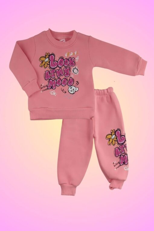 Σετ Παιδική Φόρμα Look Atmy Mood R3500 - ΡΟΖ, 9-12 Μηνών - Image 6