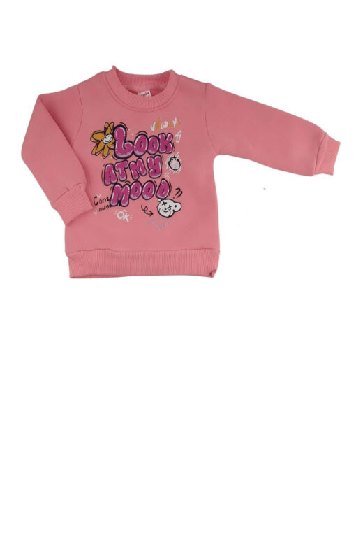 Σετ Παιδική Φόρμα Look Atmy Mood R3500 - ΡΟΖ, 9-12 Μηνών - Image 2
