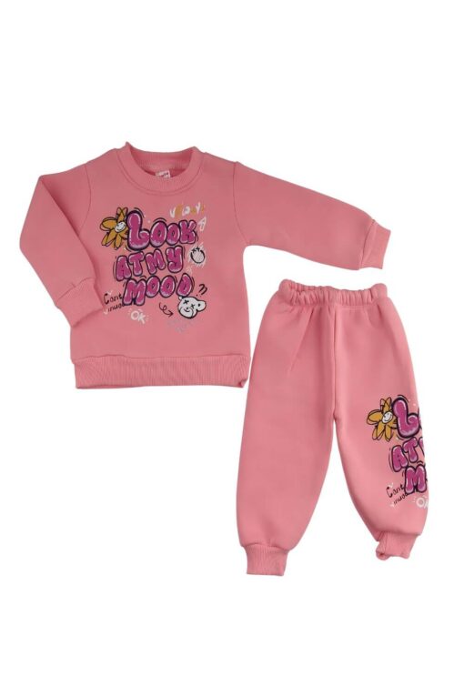 Σετ Παιδική Φόρμα Look Atmy Mood R3500 - ΡΟΖ, 9-12 Μηνών - Image 4