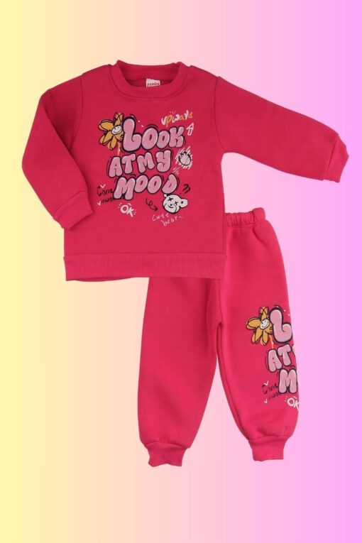Σετ Παιδική Φόρμα Look Atmy Mood W3500 - ΚΟΡΑΛΙ, 9-12 Μηνών - Image 6