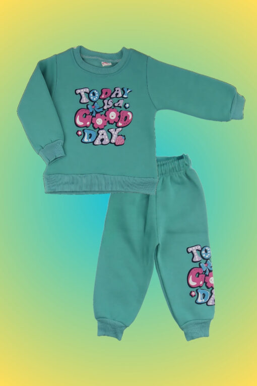 Σετ Παιδική Φόρμα Today Is Good Day R3505 - ΠΡΑΣΙΝΟ, 1 Ετών - Image 6
