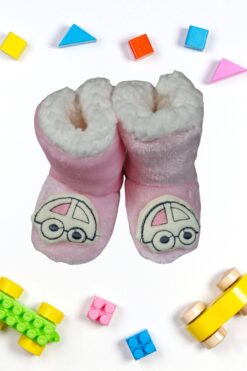 Alternative view of Βρεφικές Παντόφλες Κλειστές με Γούνα WW1504 - ΡΟΖ, 17-19