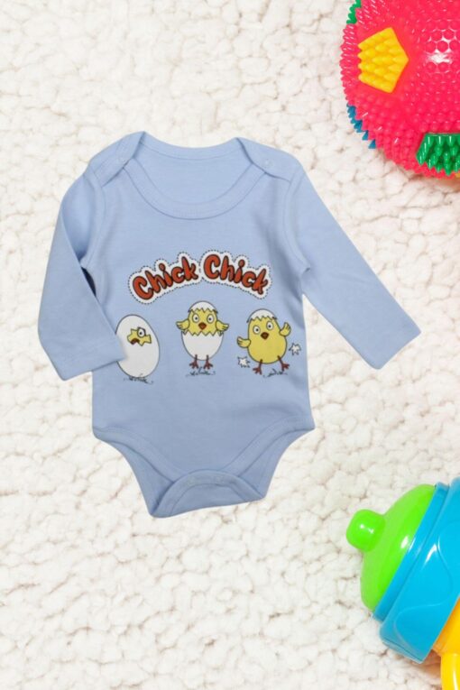 Κορμάκι Βρεφικό Chick Chick Με Μακρύ Μανίκι D2151 - ΓΑΛΑΖΙΟ, 6 Μηνών - Image 2