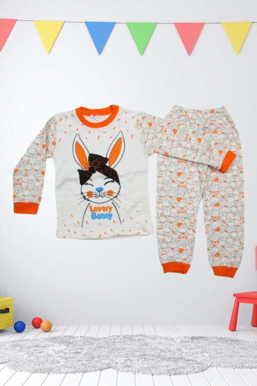 Πιτζάμα Παιδική Lovely Bunny D3265 - ΠΟΡΤΟΚΑΛΙ, 4 Ετών - Image 2