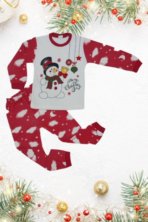 Πιτζάμα Παιδική Merry Christmas 3902 - ΚΟΚΚΙΝΟ, 4 Ετών - Image 2
