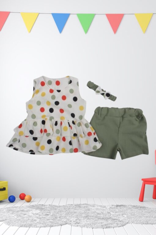 Σετ Παιδικό Μπλουζάκι Παντελονάκι Happy Colors R0406 - ΛΑΔΙ, 9-12 Μηνών - Image 2