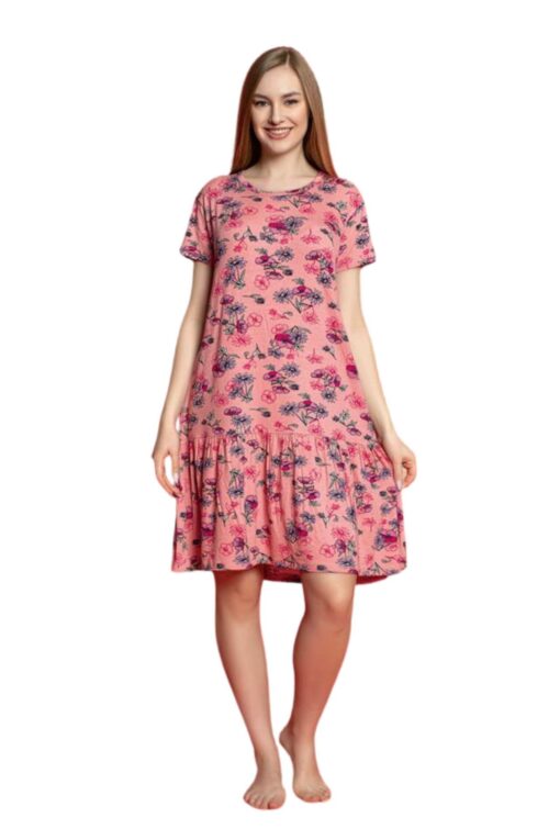 Φόρεμα-Homewear-Κοντό-Μανίκι-R5120-2